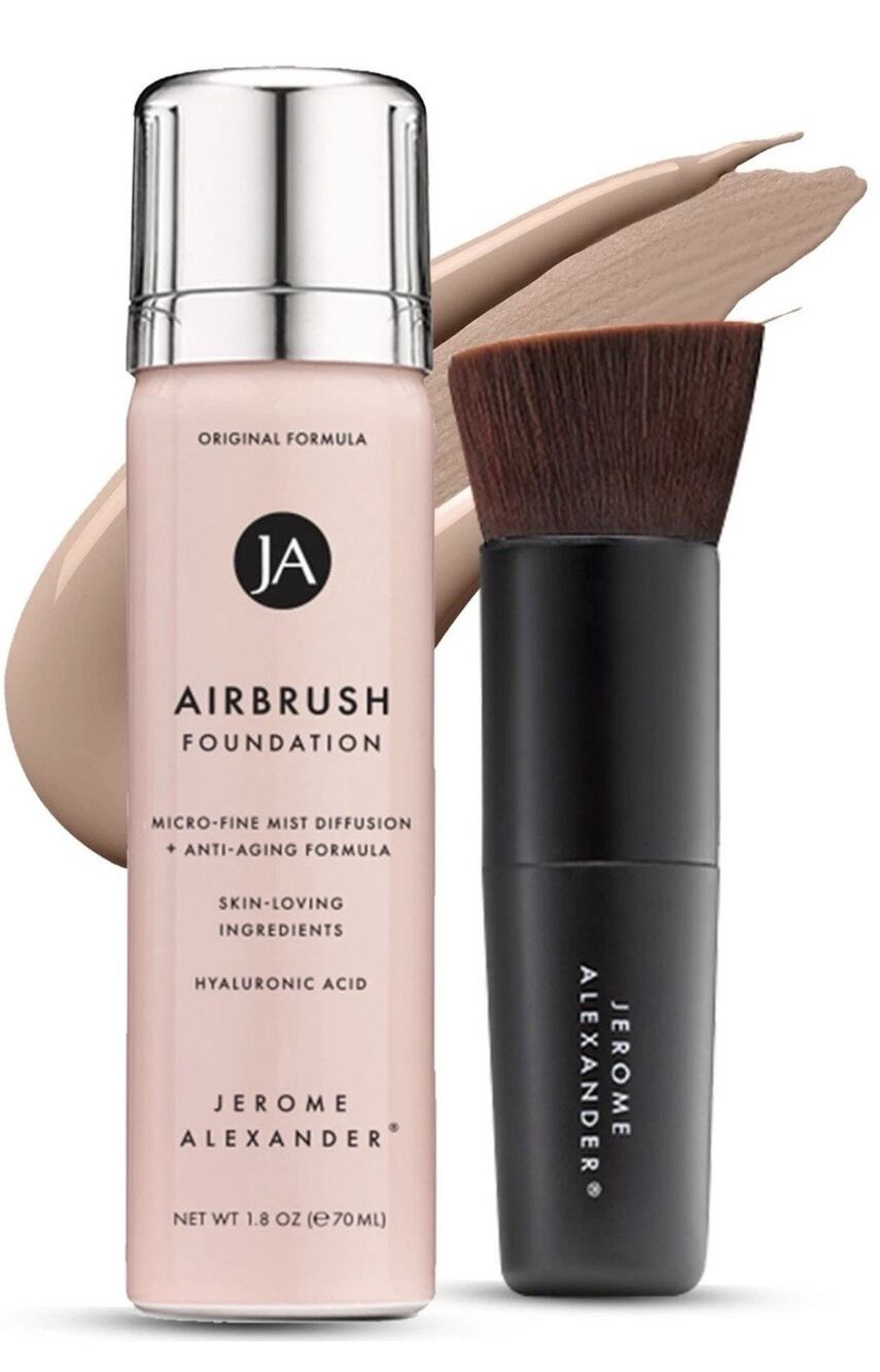 Jerome Alexander MagicMinerals AirBrush Foundation – 2 Piece Set, 07 Medium NIB